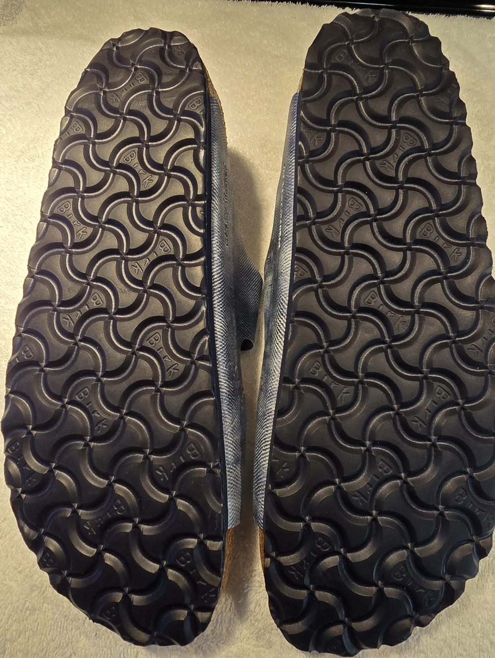 Birkenstock Arizona Double Buckle Sandals in Denim Blue SIZE 39 - Picture 7 of 7